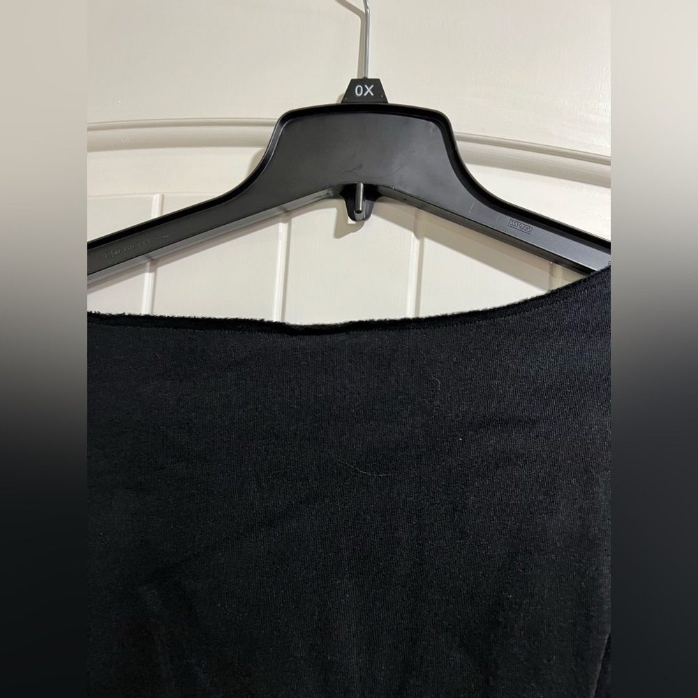 NEW‎ NIP VS PINK Victoria Secret black crop crew sweatshirt XL - Picture 4 of 8